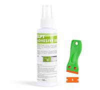 LLPT Adhesive Remover | Industrial Grade 130ML | 1 Pack | with Plastic Scrapper Surface Safe Removes Labels Stickers Decals Adhesive Tape Residue Tar Grease Chewing Gum (49503B-1)