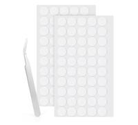 LLPT Double Sided Adhesive Dots | 100 PCS | 15MM | Round Removable Nano Sticky Dots | Clear Tack No Trace | Super Sticky Putty Waterproof Small Stickers | for DIY Home Decoration(ND15100)