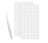 LLPT Double Sided Adhesive Dots | 100 PCS | 20MM | Square Removable Nano Sticky Dots | Clear Tack No Trace | Super Sticky Putty Waterproof Small Stickers | for DIY Home Decoration(NS20100)