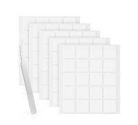 LLPT Double Sided Adhesive Dots | 100 PCS | 25MM | Square Removable Nano Sticky Dots | Clear Tack No Trace | Super Sticky Putty Waterproof Small Stickers | for DIY Home Decoration(NS25100)