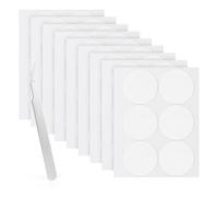 LLPT Double Sided Adhesive Dots | 54 PCS | 50MM | Round Removable Nano Sticky Dots | Clear Tack No Trace | Super Sticky Putty Waterproof Small Stickers | for DIY Home Decoration(ND5054)