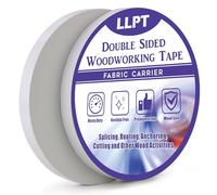 LLPT Double Sided Woodworking Tape 13MM x 27M x 0.3MM Each 2 Pack Double Face Turner Woodworker Adhesive Tape Removable Residue Free for Wood Template (WT0590W2)