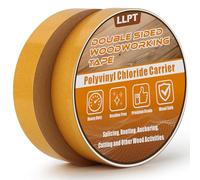 LLPT Double Sided Woodworking Tape 25.4MM x 27M x 0.22MM Each 2 Pack Double Face Turner Woodworker Adhesive Tape Removable Residue Free for Wood Template (WT1090Y2)