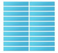 LLPT Dry Erase Magnetic Strips | 20 Pcs | 2.5CM x 30CM | Blank Writable Magnet | Reusable Sticky Labels and Stickers Notes | for Whiteboard Locker Classroom (DMS11220BL) | Blue