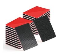 LLPT Heavy Duty Hook and Loop Strips with Adhesive 20 Sets 40 x 50mm | Strong Back Adhesive Mounting Tape Double Sided Sticky Strips for Outdoor or Indoor Use