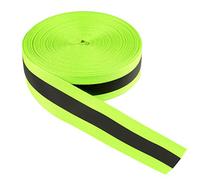 LLPT Reflective Ribbon Sew On Tape | 25MM*1CM*15M | Nylon Silver Florescent | High Visibility | for Warning Safety Trim Deco on Vest Belt Jacket Bag Pants Shoes Pet Wears (RRG150) | Green