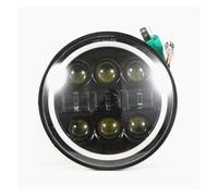 LLQJGBL Headlight Light Headlamp For V-Star For XVS 650 950 For Bobber For Cafe For Racer Motorcycle 5-3/4" 5.75 LED Headlight 40W 45W 65W 80W Headlights(Y 60W Full Halo)