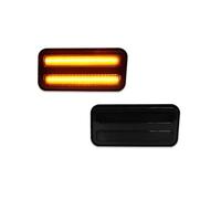 LLQJTC Car Indicator Turn Signal Light Replacement For Pontiac For Firebird For Trans 1970 1971-1981 Car Front Amber White Rear Red LED Bumper Side Marker Turn Signal Lights(2pcs Amber)