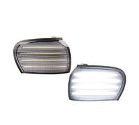 LLQJTC Car Indicator Turn Signal Light Replacement For Subaru For Impreza For WRX 1995 1996 1997 1998 1999 2000 2001 2X Front Side Marker Parking Turn Signal Light LED 84451FA060(Clear Lens White)