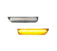 LLQJTC Car Indicator Turn Signal Light Replacement For VW For Passat For B5.5 2001 2002 2003-2005 Front Amber White Rear Red LED Car Bumper Side Marker Lights Turn Signal Light(Clear Lens Amber)