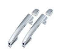 LLQJTC Car Outer Side Door Handle for Hyundai for Sonata 2006 2007 2008 2009 2010 2.4L 3.3L Black Or Chrome Exterior Car Door Handle Front Rear Left Right(Rear Pair Chrome)