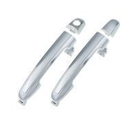 LLQJTC Car Outer Side Door Handle for Hyundai for Sonata 2006 2007 2008 2009 2010 2.4L 3.3L Black Or Chrome Exterior Car Door Handle Front Rear Left Right(Front Pair Chrome)