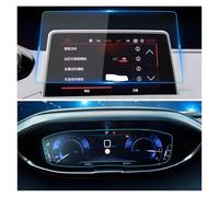 LLQJTC Car Protective Film Display Screen For Peugeot 3008 5008 2017 2018 2019 2020 Car GPS Navigation Film LCD Screen Tempered Glass Protective Film Anti-scratch Film(Navigation dashboard)