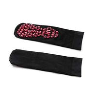 LLQQ Self Heating Socks, Tourmaline Self-Heating Therapy Magnetic Socks Comfortable Breathable Massage Anti-Freezing Warm Foot Socks Outdoor Camping Hiking Skiing Unisex Women Men (Black)