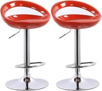 LLSHQ Bar Stools Set of 2 Adjustable Height Swivel bar-stool Pair Kitchen Chairs Breakfast Dining for Island Counter Stool 60(B)