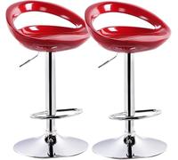 LLSHQ Bar Stools Set of 2 Adjustable Height Swivel bar-stool Pair Kitchen Chairs Breakfast Dining for Island Counter Stool 60(C)