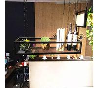 LLSHQ Hanging Wine Glass Rack Black Wine Rack Ceiling Hanging Home Bar Iron Storage Shelf,Kitchen Pot Pan Holder Flower Plant Wall Mounted Metal Floating Organizer Shelves