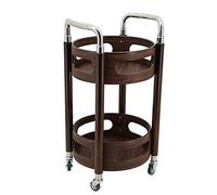 LLSHQ Serving Cart Trolley,2 Tier Rolling Car, Bar Cart, Kitchen Island Utility Cart, Bathroom Storage Organizer, for Kitchen Decor,