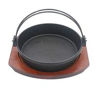 LLSHQ Shouxi Shao Suit Cast Iron Pot, Japanese Style Pot Stew Pot, Hot Pot with Tray Set, Hot Pot, Soup, Stew,24cm(28cm)