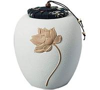 LLSHQ Urns For Funeral Urn Cremation Urns Pet Urn Ceramics Seal Moisture Proof At The Family Funeral Or Crematorium (C 14cmX12cm)