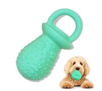 LLSPET Latex Chew Dog Toys, Novelty Squeaky Pacifier Dog Toys, 5.2" Durable Pacifier Dog Chew Toys for Small and Medium Dogs (Green,1 Pcs)