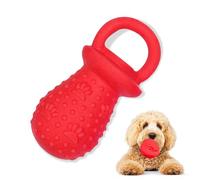 LLSPET Latex Chew Dog Toys, Novelty Squeaky Pacifier Dog Toys, 5.2" Durable Pacifier Dog Chew Toys for Small and Medium Dogs(Red,1 Pcs)