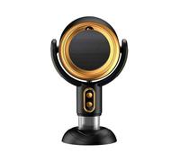 LLSUZY Gold Mini Desktop Smoke Fan, Portable Smoke Air Purifier, Eliminates Odors, Quiet, 2 Speeds, USB Powered