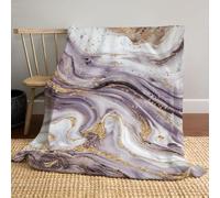 LLSZAHD 3D Print Blanket Baby Size Blue Marble Ultra-soft Warm Puffy Flannel Throws Blankets, Versatile Throw Blanket 30"x40" for Bedroom Couch Bed Sofa Bedding (76x101cm)