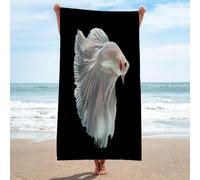 LLSZAHD Beach Towel Siamese Fighting Fish Microfibre Towels Quick Dry Sand Free, Super Soft Beach Blanket Bath Shower Towel - 80x180cm/32 x71