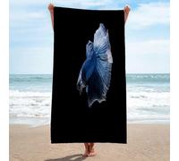 LLSZAHD Beach Towel Siamese Fighting Fish Microfibre Towels Quick Dry Sand Free, Super Soft Beach Blanket Bath Shower Towel - 80x180cm/32 x71