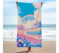 LLSZAHD Beach Towels Gardens Microfibre Towels Quick Dry Sand Free, Super Soft Beach Blanket Bath Shower Towel - 75x150cm/30 x60