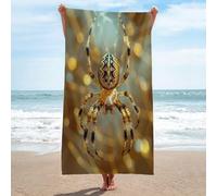 LLSZAHD Beach Towels Spider Microfibre Towels Quick Dry Sand Free, Super Soft Beach Blanket Bath Shower Towel - 75x150cm/30 x60