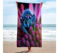 LLSZAHD Beach Towels Spider Microfibre Towels Quick Dry Sand Free, Super Soft Beach Blanket Bath Shower Towel - 75x150cm/30 x60