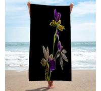 LLSZAHD Beach Towels Yoke Petal Orchid Microfibre Towels Quick Dry Sand Free, Super Soft Beach Blanket Bath Shower Towel - 75x150cm/30 x60