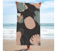 LLSZAHD Microfibre Towel Plant Illustrations Microfibre Towels Quick Dry Sand Free, Super Soft Beach Blanket Bath Shower Towel - 80x160cm/32x63in