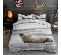 LLSZAHD Single Duvet Cover Set Seal Ice Printing and Dyeing Duvet Cover, Soft Four Seasons Bedding, Quilt Cover 135x200cm with 2 Pillowcase 50x75cm, set Kids Will Love It