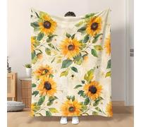 LLSZAHD Sunflowers Throws Blanket King Size, Pastoral Style, Comfort Soft Sofa Bed Throw Blanket 152x204cm, Fashion Design Style Children Adults Bedroom Decor - Fluffy Blankets 60"x80"