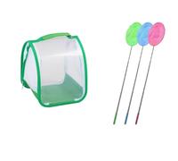 LLTCMAOYI Foldable Green Observation Cage, A Tool for Kids to Catch Insects Outdoors,Set