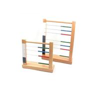LLTCMAOYI Montessori Mathematical Calculation Beads Frame, Beech Wood Preschool Education Abacus Calculation Frame,Suit