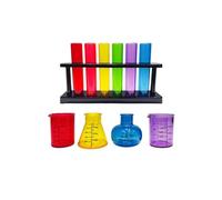 LLTCMAOYI Science Experiment Test Tubes, Measuring Cups and AIDS Teaching, Montessori Scientific Water Game,Set