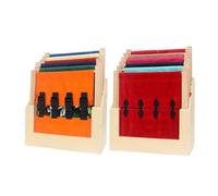 LLTCMYGS 12-Piece Clothing Frame Set Teaching Aid, Montessori Early Learning Dressing Skills,with storage frame