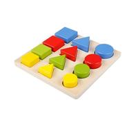 LLTCMYGS Geometric Shape Size Recognition Jigsaw Puzzle Teaching AIDS, Montessori Wooden Jigsaw Puzzles