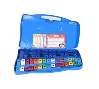 LLTCMYGS Montessori 25-Scale Aluminum Plate Percussion Instrument, Orff Percussion Instrument,Blue