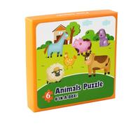 LLTCMYGS Montessori Animals Vehicles Puzzles, Preschool Educational Learning Toys,Animals