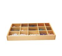 LLTCMYGS Montessori Arithmetic Display Box, Wooden Math Manipulative, Kids Number & Bead Counting Set
