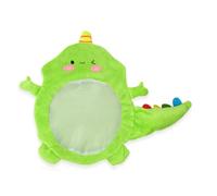 LLTCMYGS Montessori Baby Soles Tactile Perception Toys, DIY Filled Net Bags, Sensory Mat for Autistic Kids Massage Game,Little dinosaur