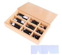 LLTCMYGS Montessori Beaded Math Learning AIDS, Toys for Enhancing Preschool Math Thinking,black