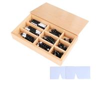 LLTCMYGS Montessori Beaded with Box Math Toys, Montessori Early Math Development Tool, Educational Materials,black,8mm
