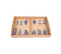 LLTCMYGS Montessori Buckle Color And Shape Matching Set, Daily Life Sensory Teaching AIDS