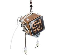 LLTCMYGS Montessori Busy Cube, Wooden Sensory Busy Board Travel Toy for Fine Motor Skills,Birch color